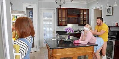 BRAZZERS - Curvy Blonde Jenna Starr Has Some Sneaky Sex With Seth Under His Girlfriend's Nose