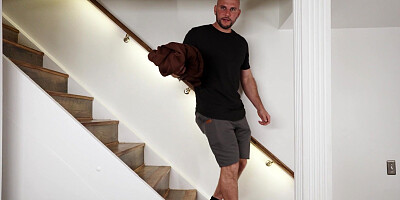 Violet Gems gets her face fucked by huge cock