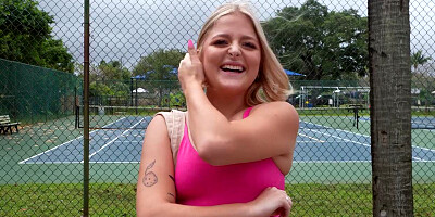 Jill Taylor is getting picked up outdoors