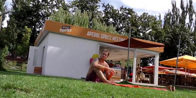 HUNT4K. Cutie gives blowjob and gets analyzed in the public park