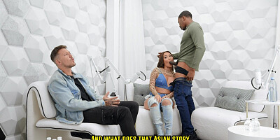 Kazumi gives blowjob to Isiah Maxwell