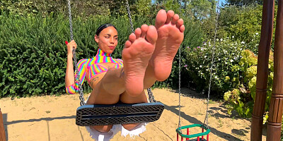 Petite Latina Violeta Grey Picked Up At Public Playground For Foot Fetish Sex