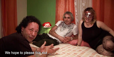 Susanna big tits gets fucked by Ciro, Alex and Francois