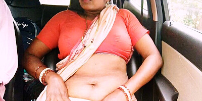 Indian House Maid Car Sex with House Woner in Jingle Road. Telugu Dirty Talks