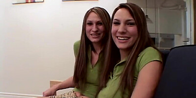 Mutual masturbation Fake twins finger themselves