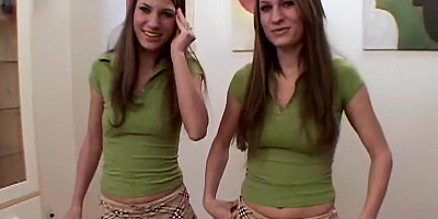Mutual masturbation Fake twins finger themselves