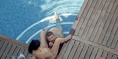 Julia De Lucia And Juan Lucho - Dark Haired Minx Julia Takes Messy Cumshot On Her Ass After Fucking Stranger