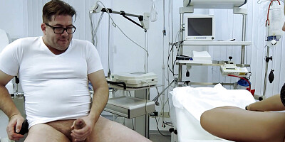 Wet patient pussy examined in clinic