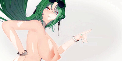 second Azur Lane Alsace - 1574517922 - Soft Green Hair Color Edit Smixix