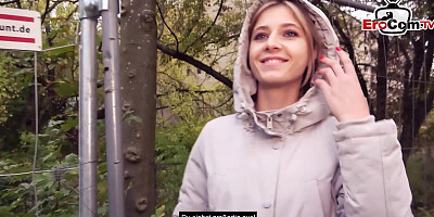 Cute shy Student teen 18+ try outdoor date with german pick up guy