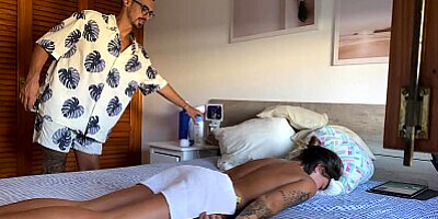 She doesn't come just for the massage