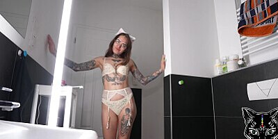Step sister caught me in the shower