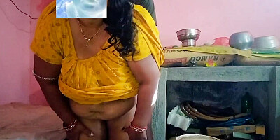 Hot mom sex with her sons friend in her kitchen