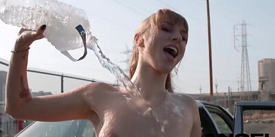 Interviewed & Made To Squirt + Golden Shower - Angel Youngs