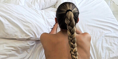 Big Ass and Small Tits Nympho Girlfriend Enjoys Morning Anal Sex