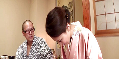 Two Older Men Play with a Japanese Babe and Make Her Squirt