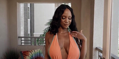 Roommates Lotion Motion Ebony Babe
