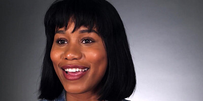 Beautiful black MILF fucked herself