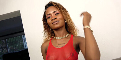 Perfect tits ebony girl railed at modeling casting call by European agent!