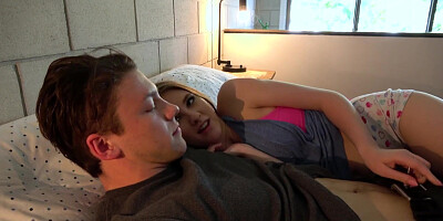 Melody Marks begs her older stepbro