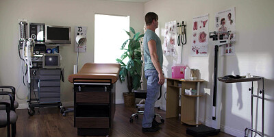 Blowjob during physical examination