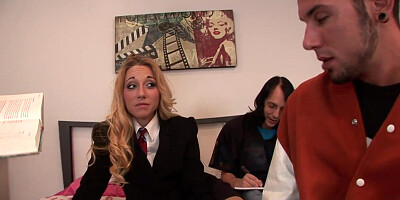 College teen gangbanged by classmates 2