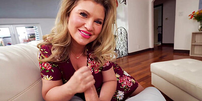 Andie Anderson sucks Mikes cock and milks him dry