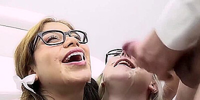 Lisi Kitty And Marina Gold - Teen 18+ Gangbang Bukkake
