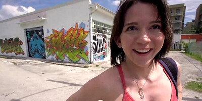 Riley Jean sucking and banging huge dick