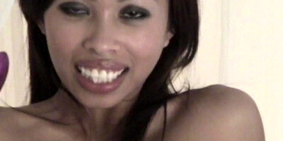 Brunette Interracial Asian Babe Jade Had Her First Naked Photoshoot with a Sex Toy