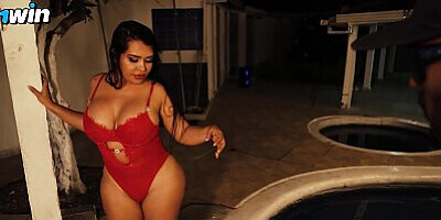 My pool coach fucks me in public while my husband is away! Lalucero