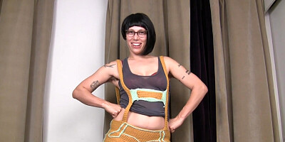 Horny Saffron bounces her hairy ass - WeAreHairy