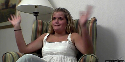 Alyssa Nervous Iowa Girl from the Countryside First Time Naked on Camera - NebraskaCoeds