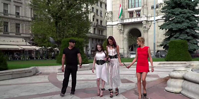 Slaves soaked with water in public