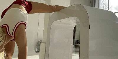 sexy hot stretching in shorts