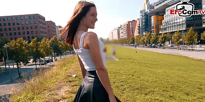 Stupid german guy meet cute student tourist teen 18+ on street