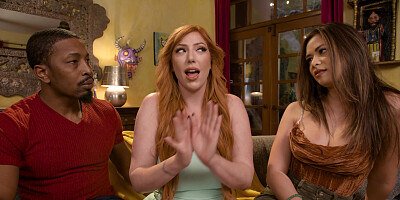 Bisexual threesome after confrontation