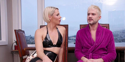 Slave is punished by MILF mistress