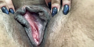 Wet pussy close up