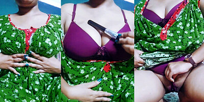 Self Masterbation fingering fucking Desi Girl Part-1 Indian Solo Girl Bed, Presses Her Boobs and Also Does Pussy Fingering