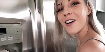 Chick with untanned tits becomes addicted to stepbrother's cock