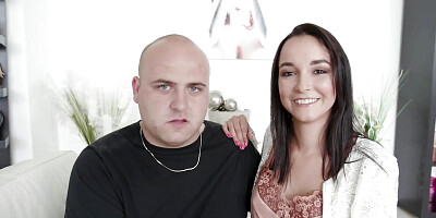 Young Wife Francys Belle Bounces on Stranger',s Cock While Hubby Watches