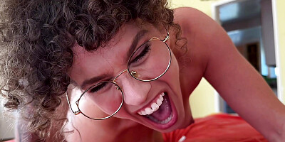 Stepson Hard Fucks Stepmoms Ass While Dad is At Work