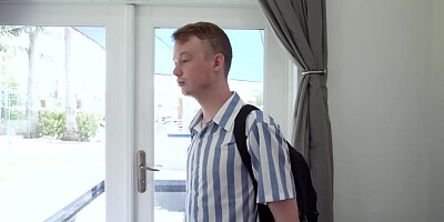 Haley begins to jerk her stepbro