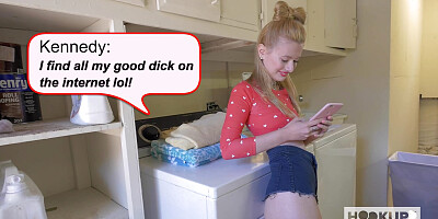 Face Blasted Blonde Kennedy Kressler',s Wild Pounding!