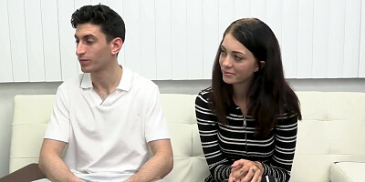 Lovely couple joined by milf doctor