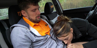 Real learning driver throating teachers cock be4 pussyfuck