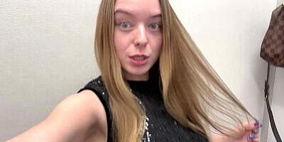 Loud Wet Pussy Fucking Blonde Almost Caught in Nordstrom Fitting Room