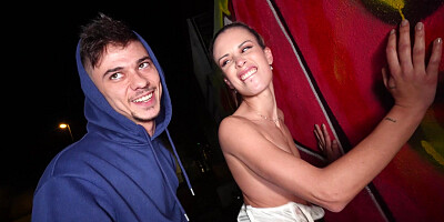 Mellany Lapiedra gets fucked by Tommy Cabrio standing