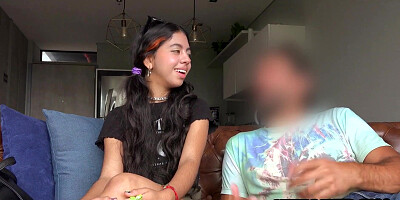 Brunette Latina Teen Gets Her Tight Ass Drilled By The Sex Packer
